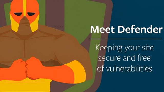 Illustration of a superhero ensuring website security.